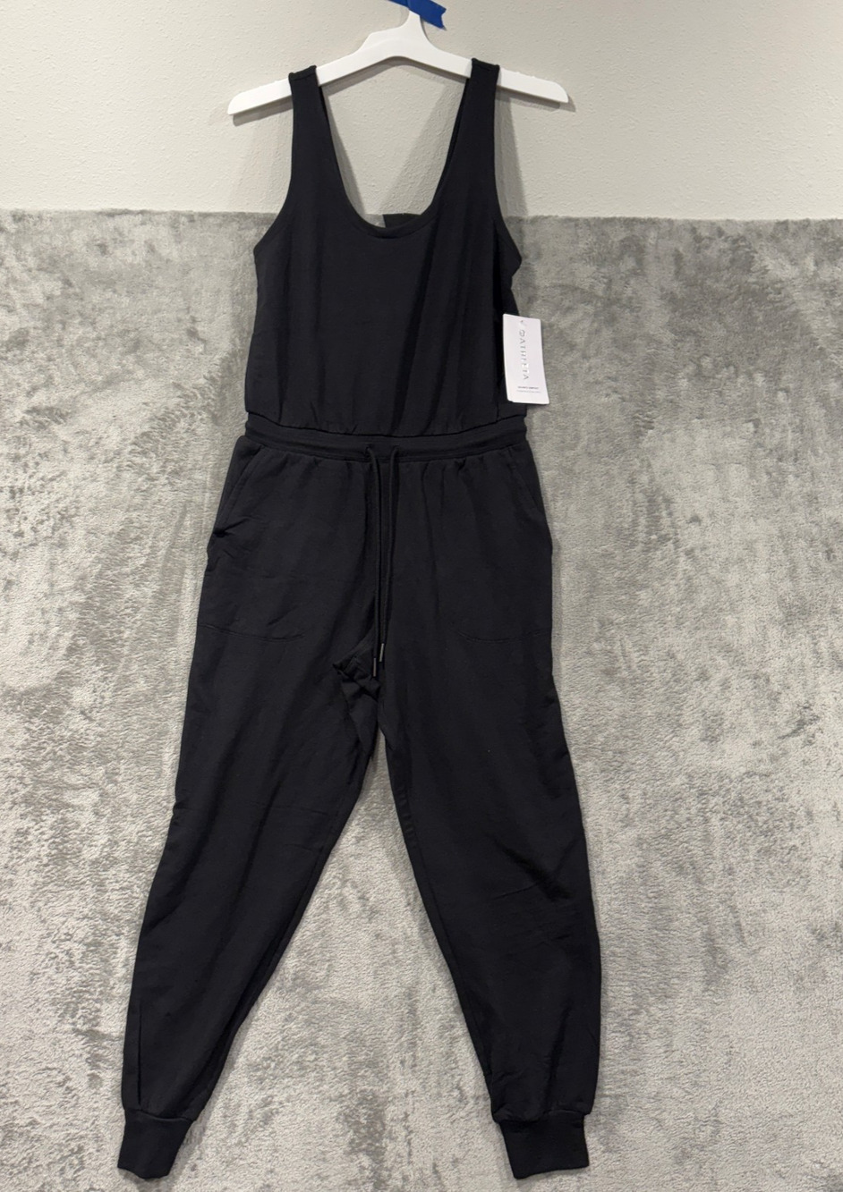NWT Size Small Athleta Black Balance Jumpsuit MSRP $98